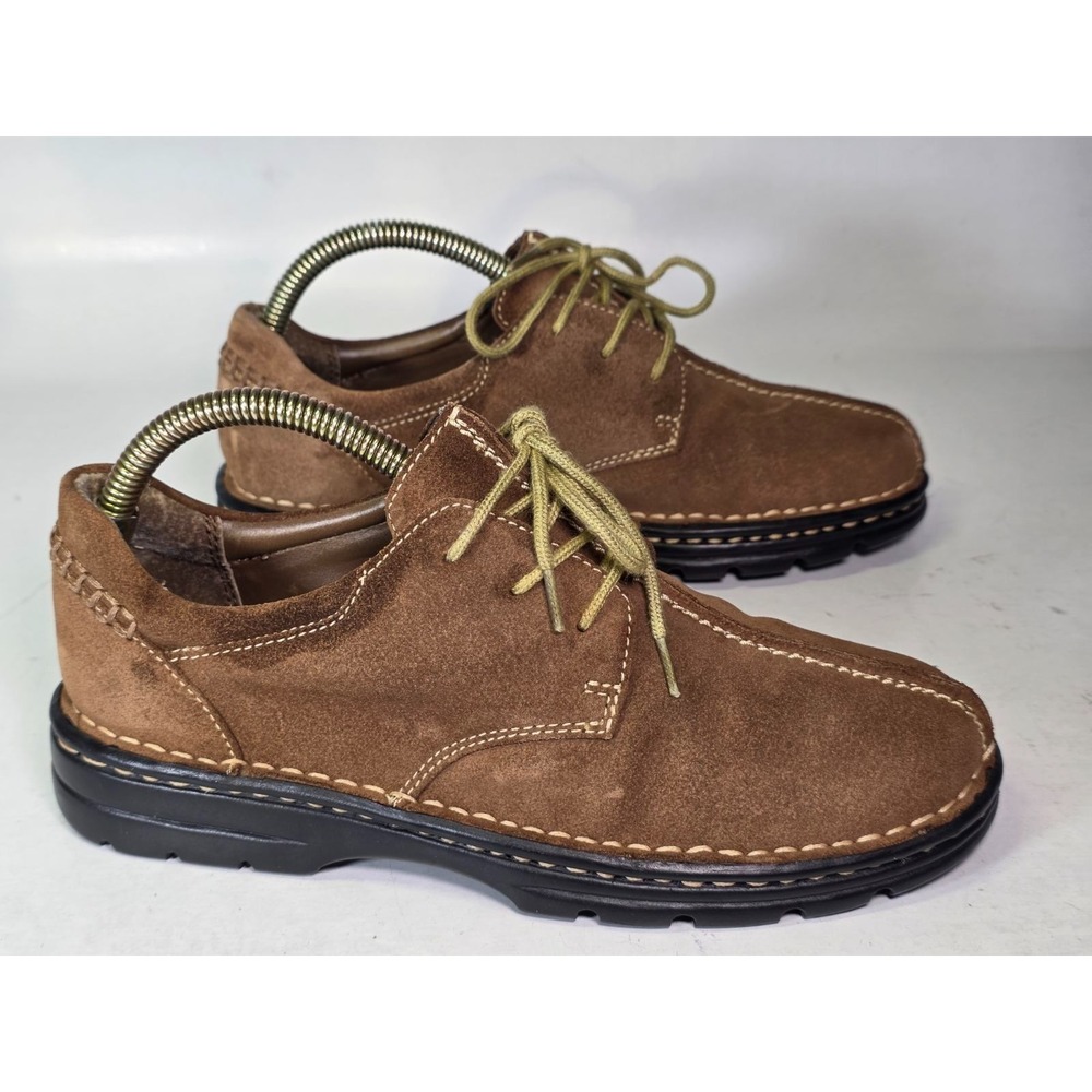 Earth Shoe Women's Shoes Size 6.5 Brown‎ Suede Lace Up 5493621
